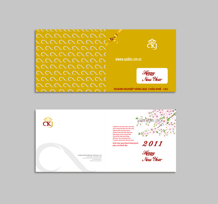 Chau Khe Jewelry - Thiết kế nhận diện thương hiệu cho vàng bạc CKJ