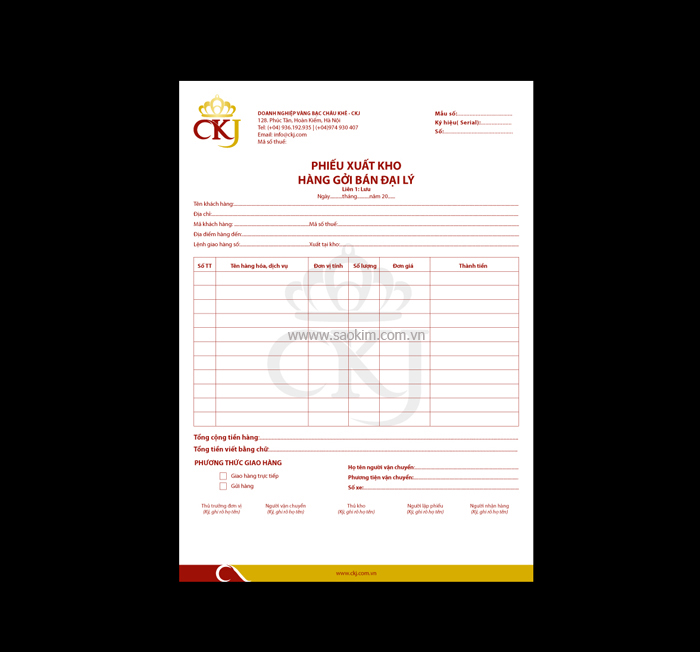 Chau Khe Jewelry - Thiết kế nhận diện thương hiệu cho vàng bạc CKJ