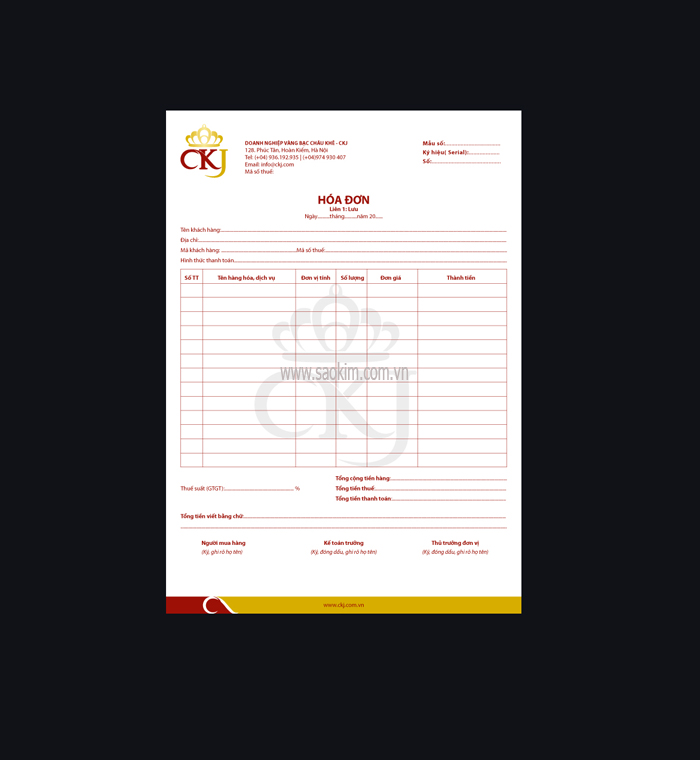 Chau Khe Jewelry - Thiết kế nhận diện thương hiệu cho vàng bạc CKJ