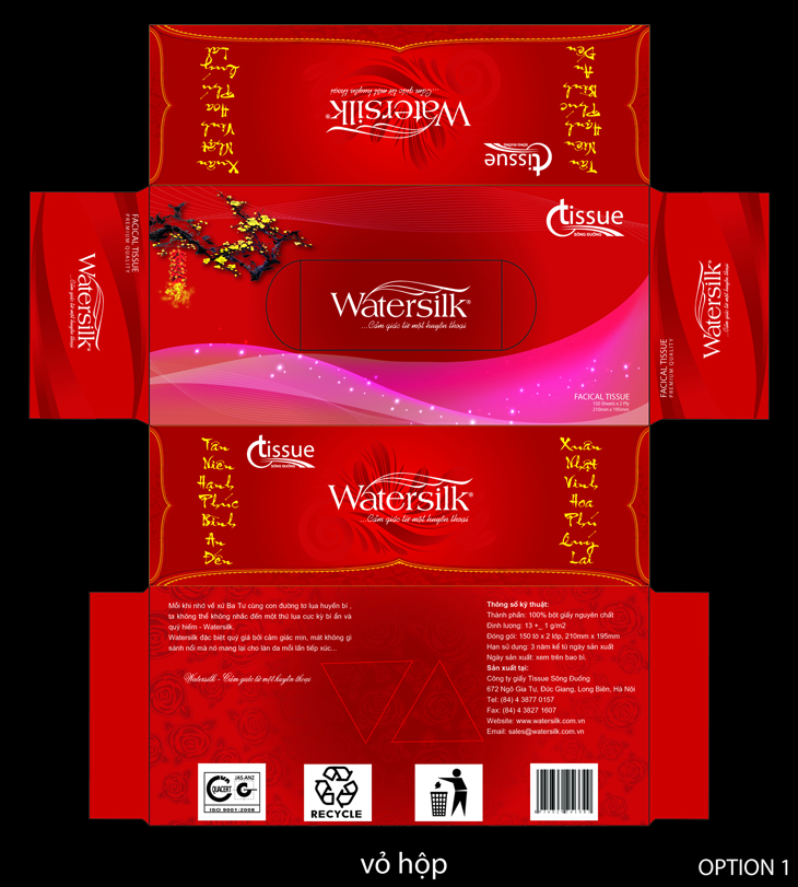TISSUE SÔNG ĐUỐNG - Thiết kế bao bì sản phẩm