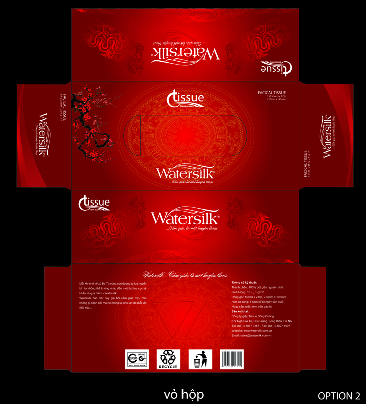TISSUE SÔNG ĐUỐNG - Thiết kế bao bì sản phẩm