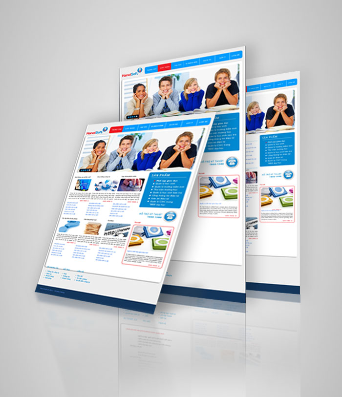HANOISOFT - Thiết kế logo và hệ thống website cho Công ty phần mềm HanoiSoft