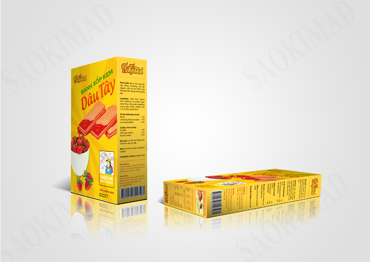 T&T FOOD - Thiết kế bao bì sản phẩm hoa quả sấy ép T&T FOOD