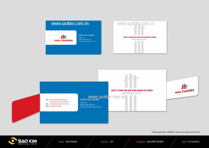 HAI THÀNH - Thiết kế ấn phẩm quảng cáo cho doanh nghiệp Hai Thành