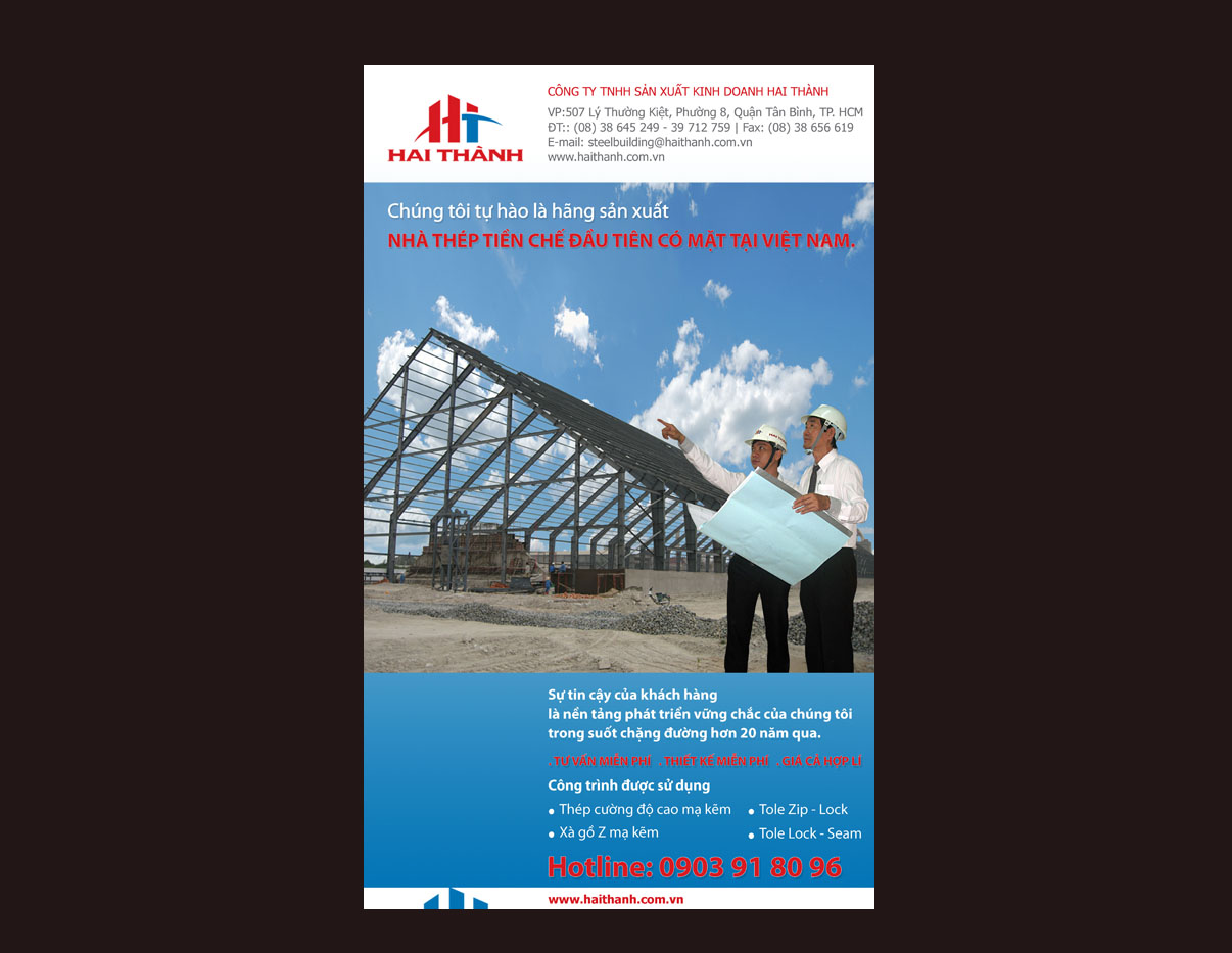 HAI THÀNH - Thiết kế ấn phẩm quảng cáo cho doanh nghiệp Hai Thành