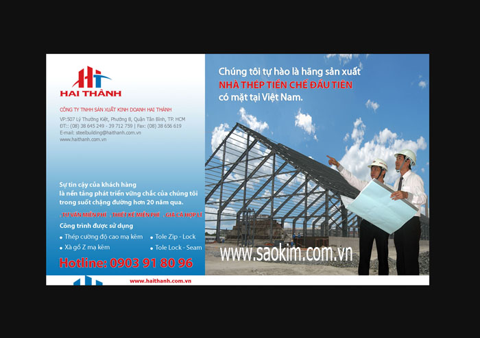 HAI THÀNH - Thiết kế ấn phẩm quảng cáo cho doanh nghiệp Hai Thành