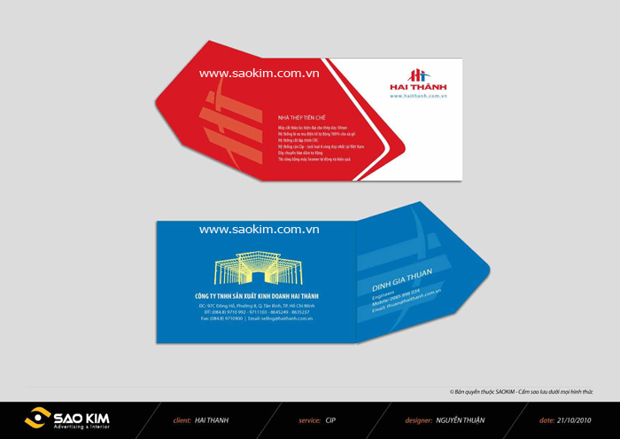 HAI THÀNH - Thiết kế ấn phẩm quảng cáo cho doanh nghiệp Hai Thành