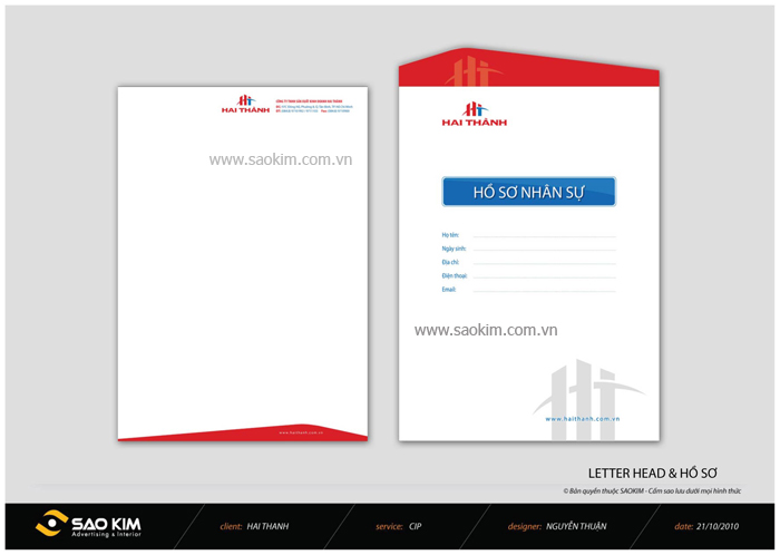 HAI THÀNH - Thiết kế ấn phẩm quảng cáo cho doanh nghiệp Hai Thành