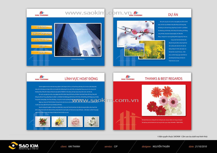 HAI THÀNH - Thiết kế ấn phẩm quảng cáo cho doanh nghiệp Hai Thành