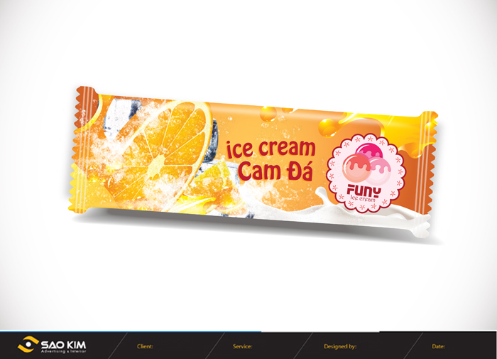 KEM FUNY - Thiết kế logo và bao bì sản phẩm kem Funy