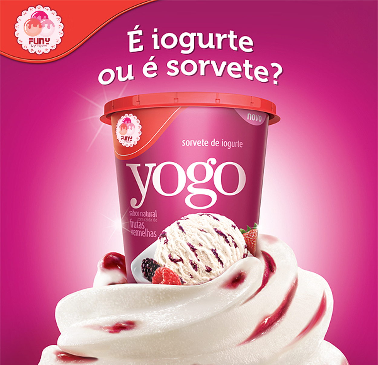 KEM FUNY - Thiết kế logo và bao bì sản phẩm kem Funy