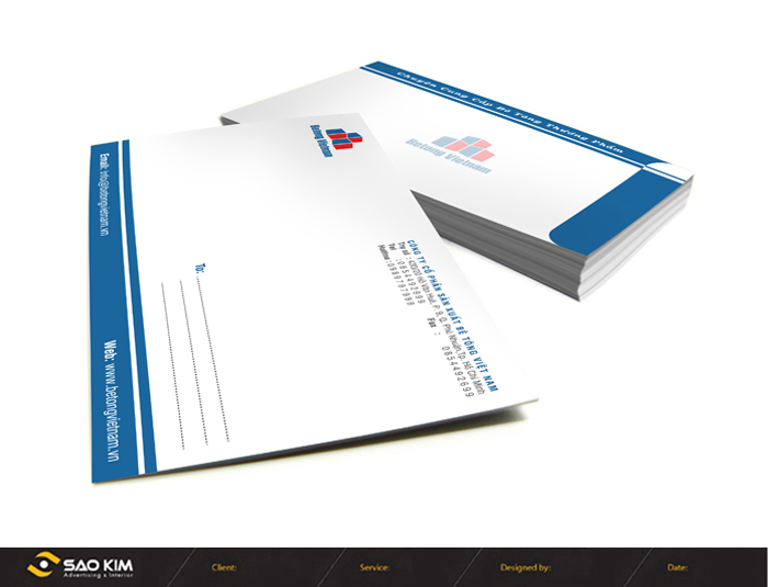 BÊ TÔNG VIỆT NAM - Thiết kế nhận diện thương hiệu công ty TNHH Thương mại Bê tông Việt Nam