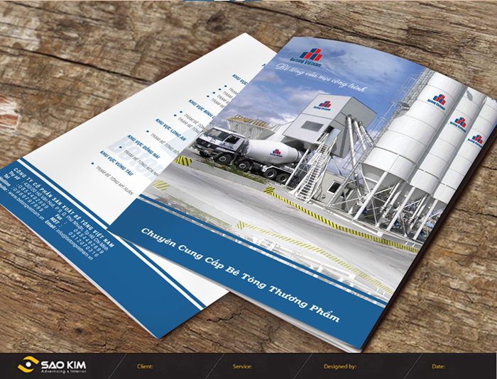BÊ TÔNG VIỆT NAM - Thiết kế nhận diện thương hiệu công ty TNHH Thương mại Bê tông Việt Nam