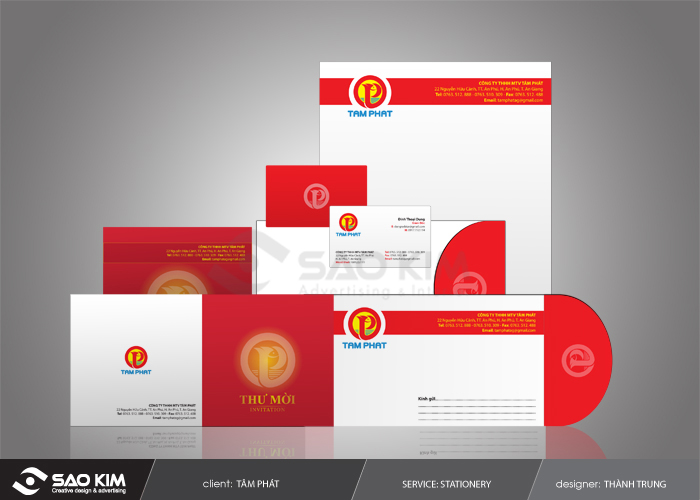 Tâm Phát - Thiết kế nhận diện thương hiệu công ty Tâm Phát