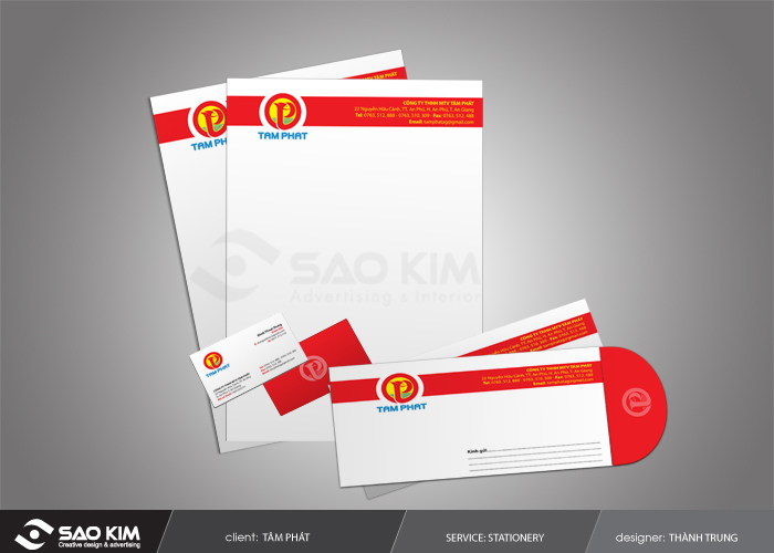 Tâm Phát - Thiết kế nhận diện thương hiệu công ty Tâm Phát