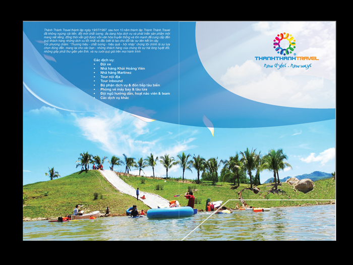 Thanh Thanh Travel - Thiết kế ấn phẩm quảng cáo công ty du lịch Thành Thành