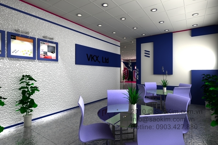 VKX - Trang trí nội thất showroom và văn phòng làm việc cho VKX