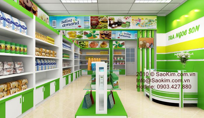 TRÀ CHÍNH SƠN - Thiết kế showroom trà Chính Sơn