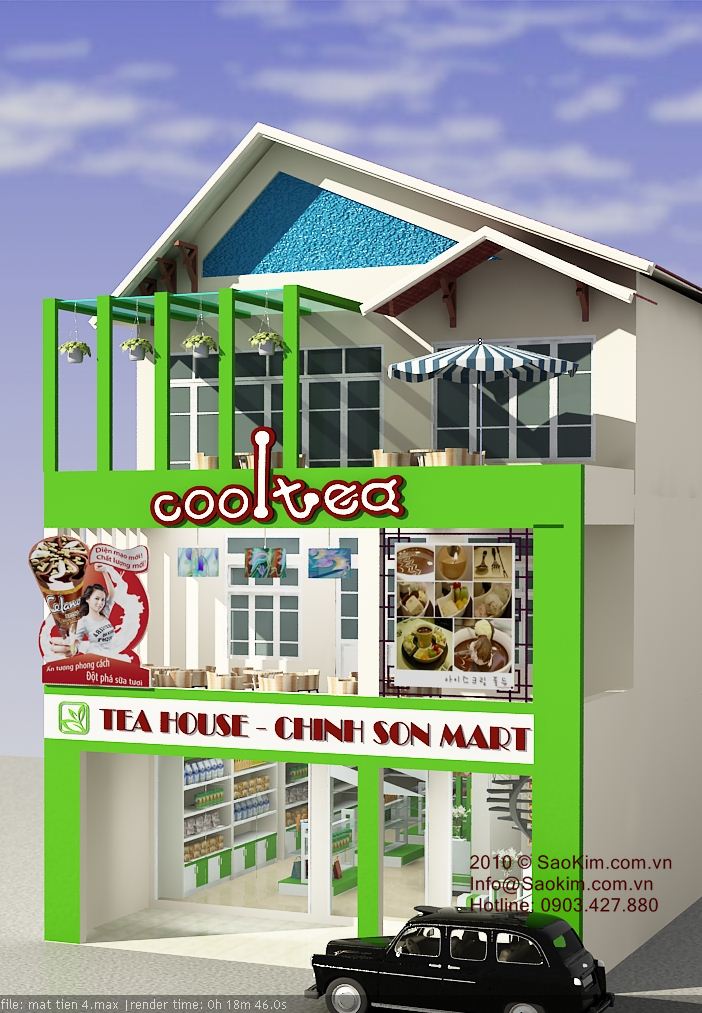 TRÀ CHÍNH SƠN - Thiết kế showroom trà Chính Sơn
