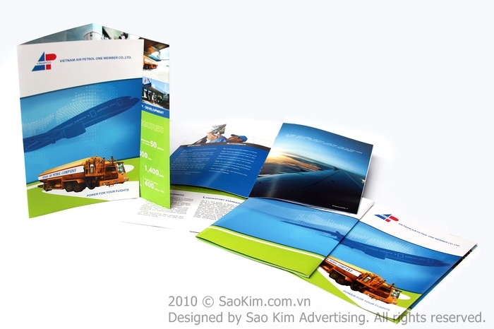 VINAPCO - Thiết kế brochure giới thiệu công ty xăng dầu hàng không VINAPCO