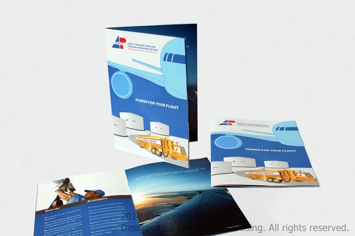 VINAPCO - Thiết kế brochure giới thiệu công ty xăng dầu hàng không VINAPCO
