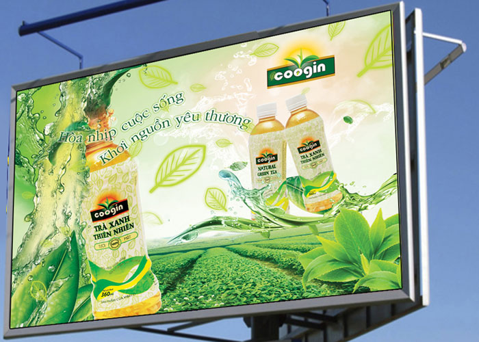 COOGIN - Thiết kế thương hiệu cho trà xanh đóng chai