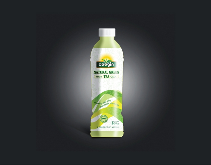 COOGIN - Thiết kế thương hiệu cho trà xanh đóng chai