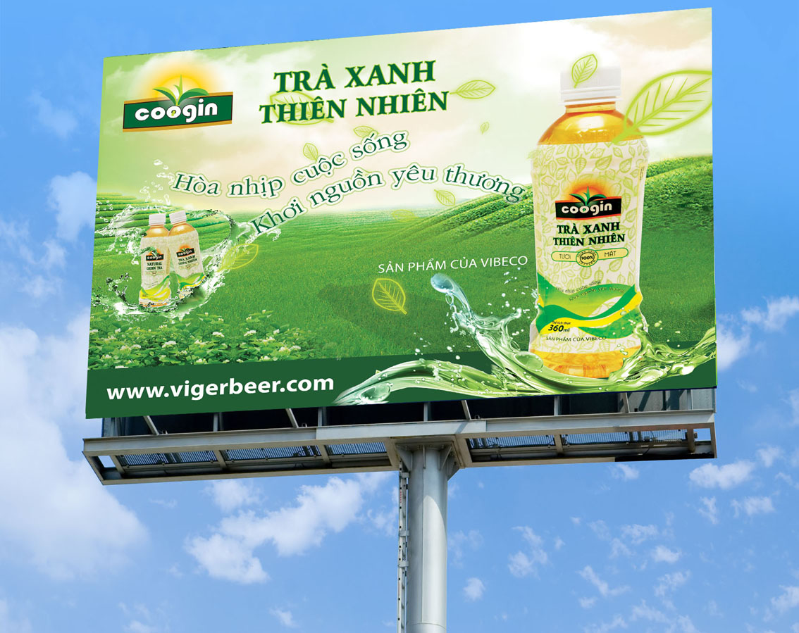 COOGIN - Thiết kế thương hiệu cho trà xanh đóng chai