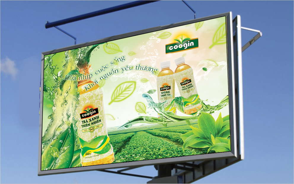 COOGIN - Thiết kế thương hiệu cho trà xanh đóng chai