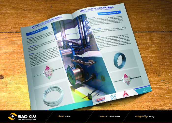 Dây Thép Nam Định - Thiết kế catalogue Dây Thép Nam Định