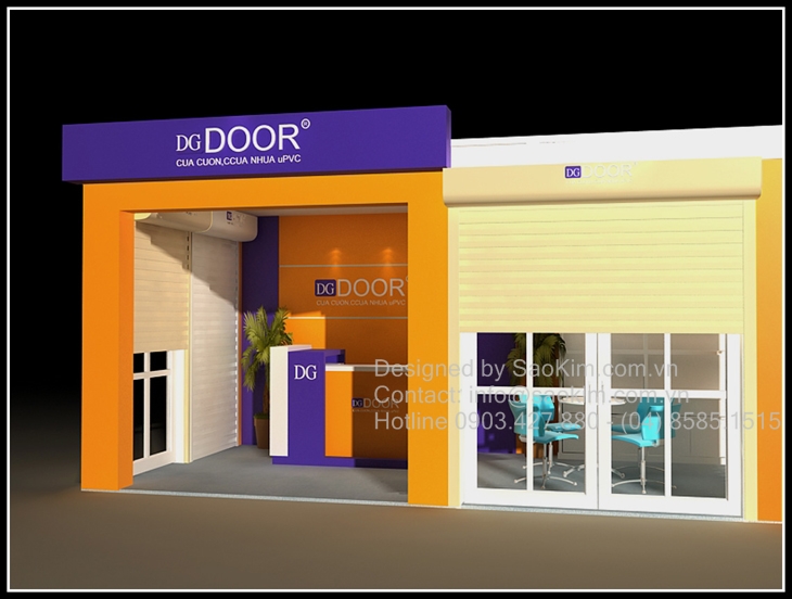 DGDOOR - Thiết kế thi công showroom triển lãm cửa cuốn DGDOOR