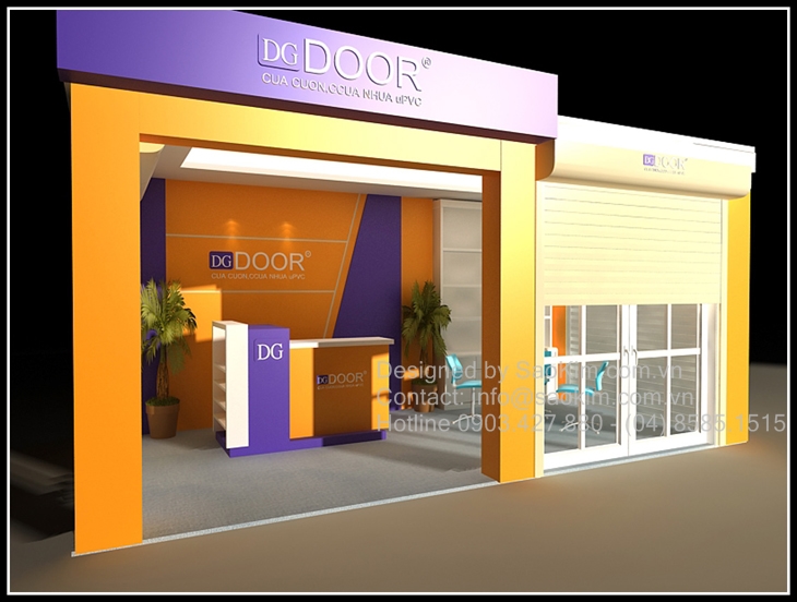DGDOOR - Thiết kế thi công showroom triển lãm cửa cuốn DGDOOR