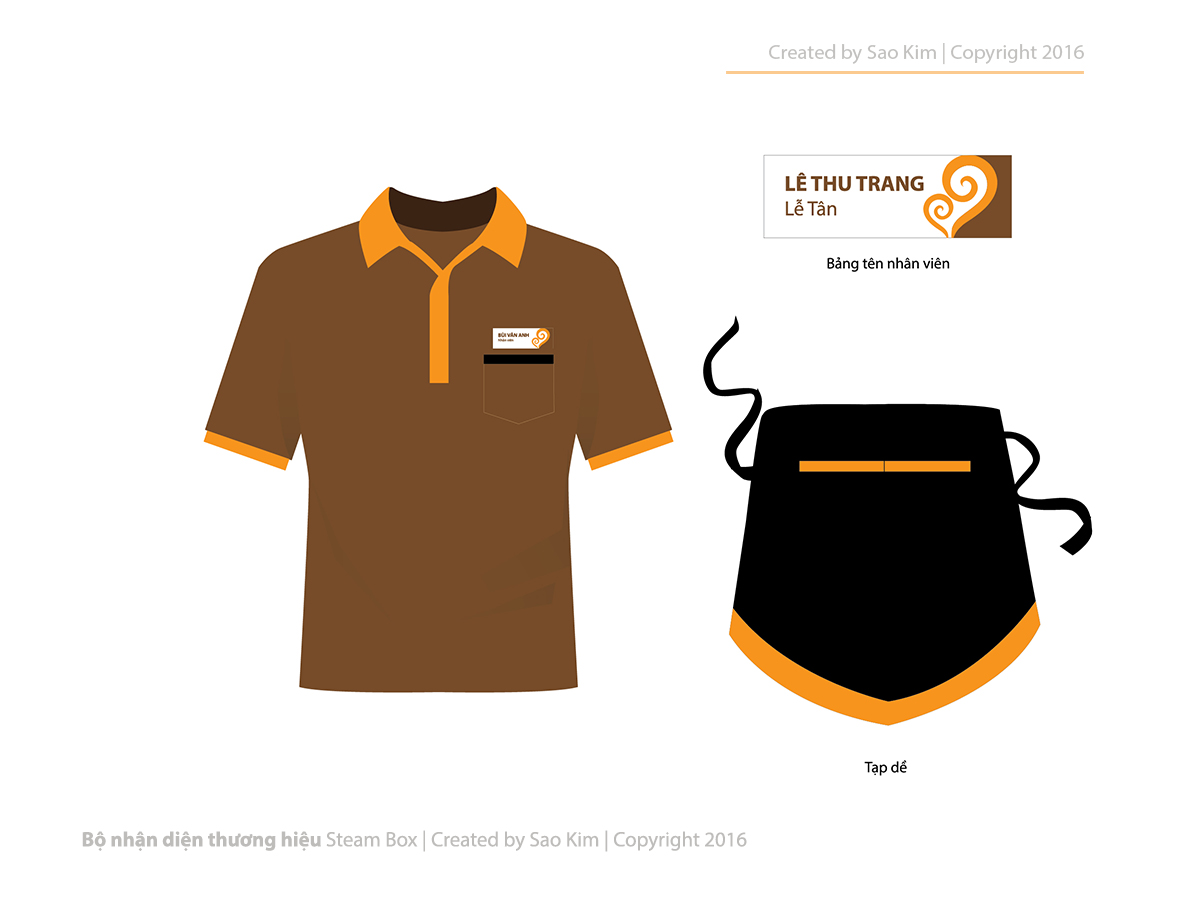 STEAM BOX - Thiết kế logo và nhận diện thương hiệu nhà hàng đồ hấp Steam Box