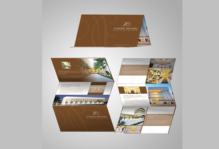 DONG PHUONG GROUP - Thiết kế ấn phẩm quảng cáo cho Nhà Hàng tiệc cưới Đông Phương