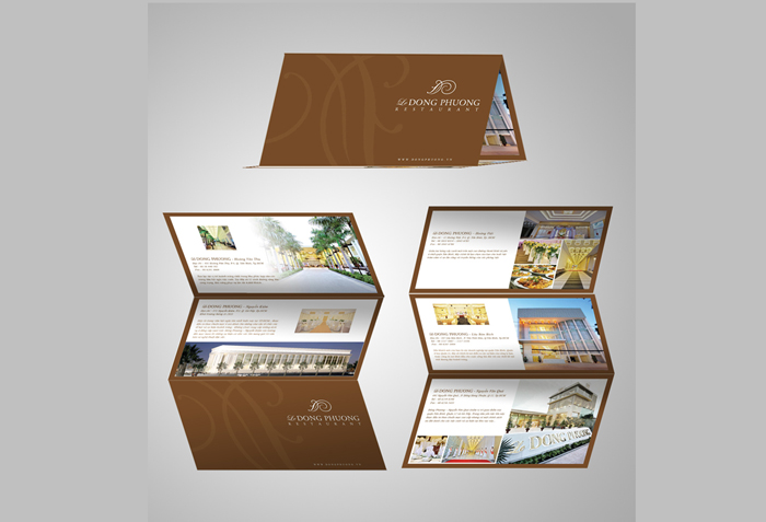 DONG PHUONG GROUP - Thiết kế ấn phẩm quảng cáo cho Nhà Hàng tiệc cưới Đông Phương