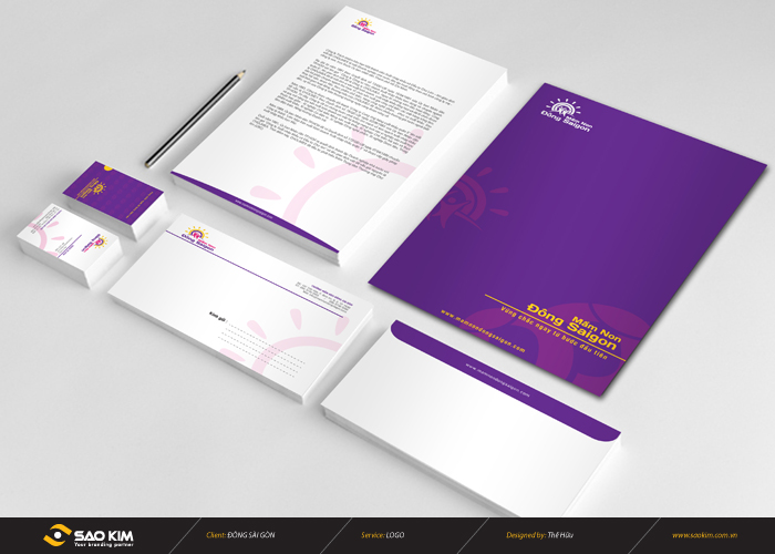 Đông Sài Gòn - Thiết kế logo nhận diện thương hiệu trường mầm non Đông Sài Gòn