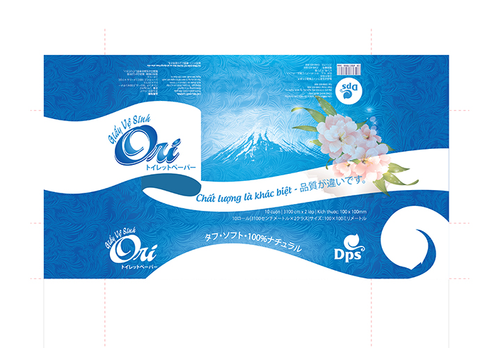 DPS - Thiết kế bao bì giấy vệ sinh DPS