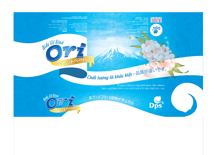 DPS - Thiết kế bao bì giấy vệ sinh DPS