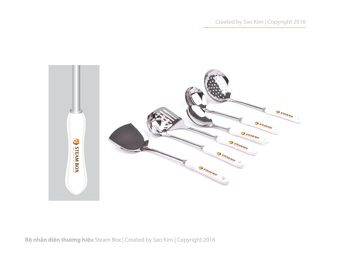 STEAM BOX - Thiết kế logo và nhận diện thương hiệu nhà hàng đồ hấp Steam Box
