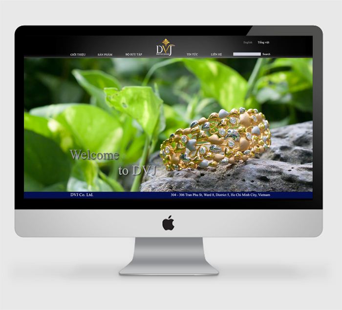 DVJ - Thiết kế website cho công ty thời trang Đan Việt (DVJ)