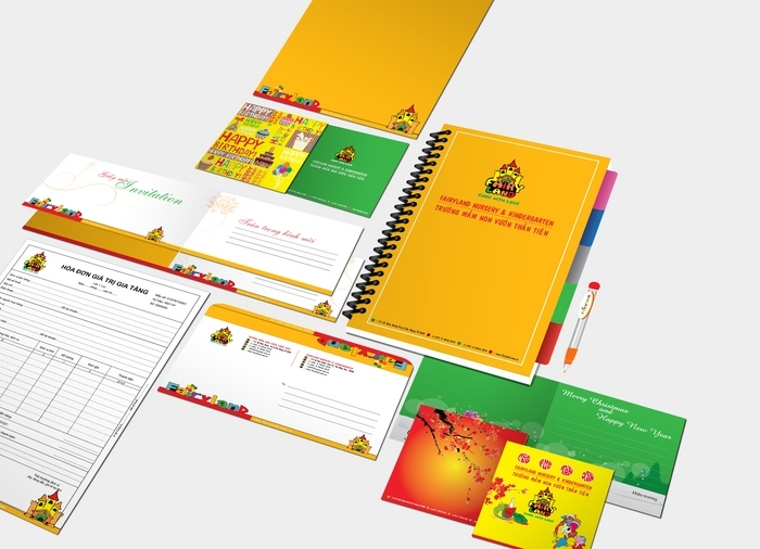 FAIRY LAND - Thiết kế logo và hệ thống nhận diện cho trường mầm non Fairy Land