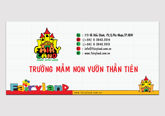 FAIRY LAND - Thiết kế logo và hệ thống nhận diện cho trường mầm non Fairy Land