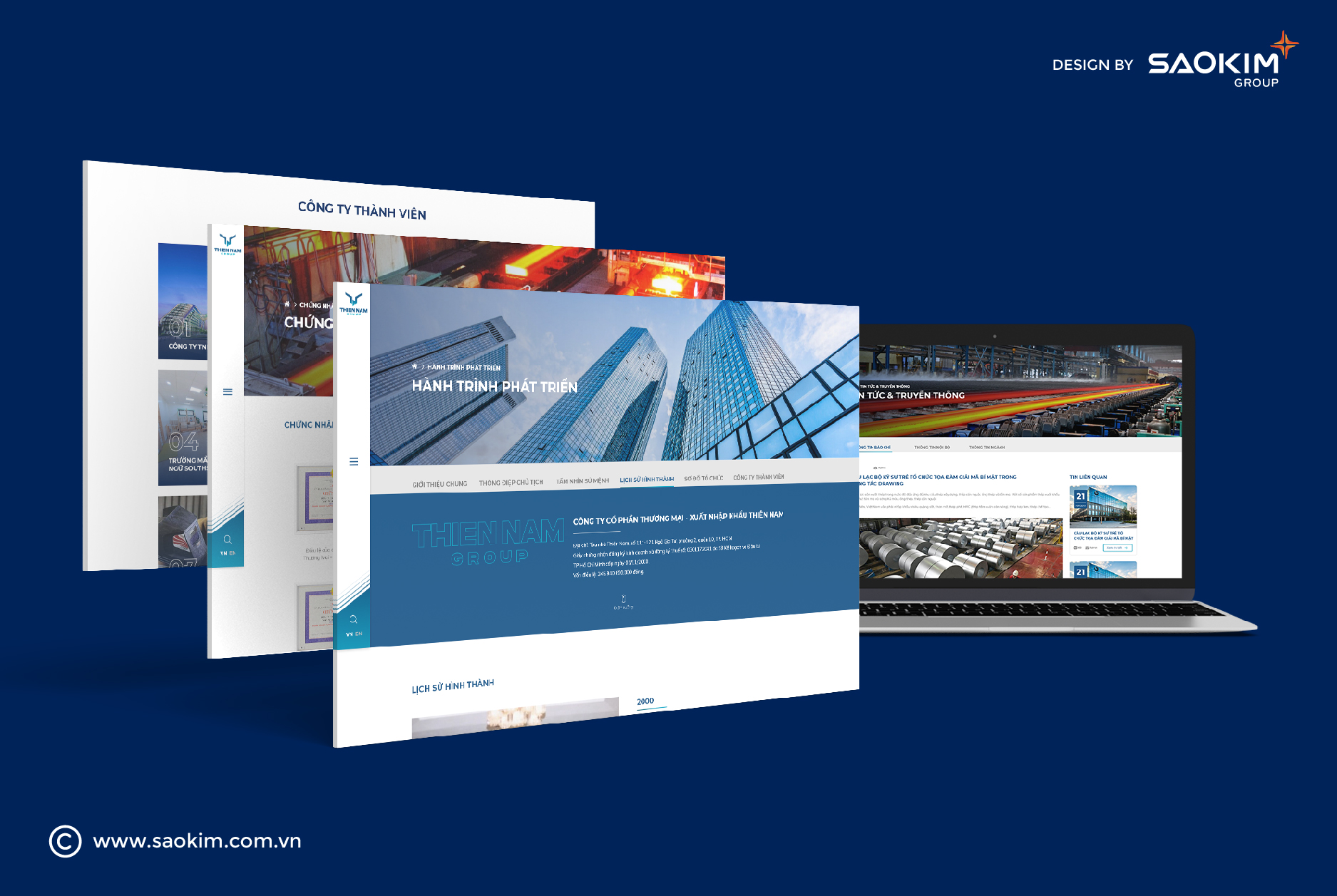 THIÊN NAM GROUP - Design Website and Brand Identity Thien Nam