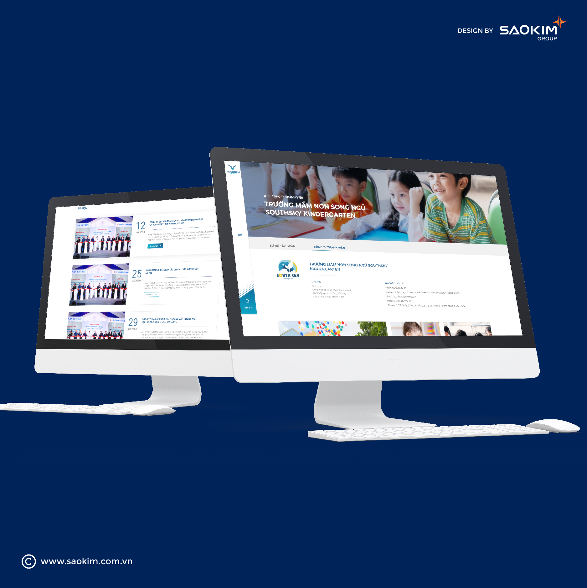 THIÊN NAM GROUP - Design Website and Brand Identity Thien Nam