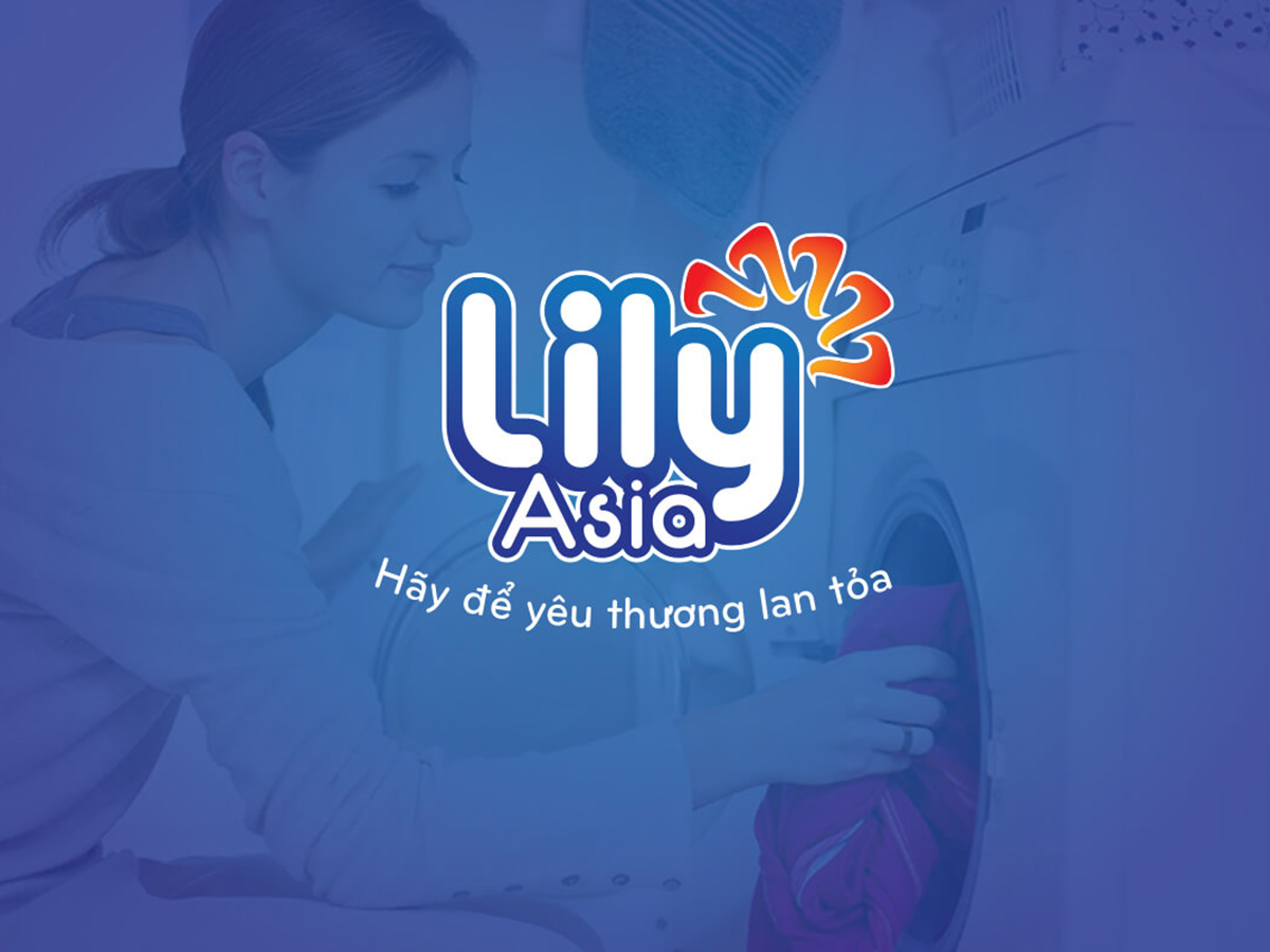 LILYAsia - Thiết kế logo và bao bì sản phẩm nước giặt Lily Asia
