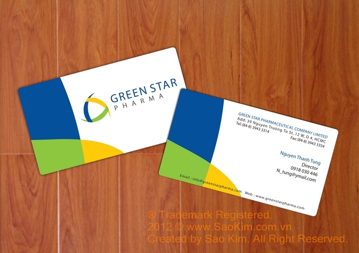 GREENSTAR PHARMA - Thiết kế thương hiệu dược phẩm GreenStar