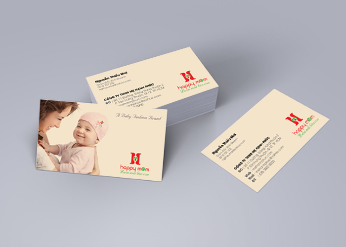 Happy Mom - Thiết kế logo, nhận diện thương hiệu thời trang mẹ và bé Happy Mom