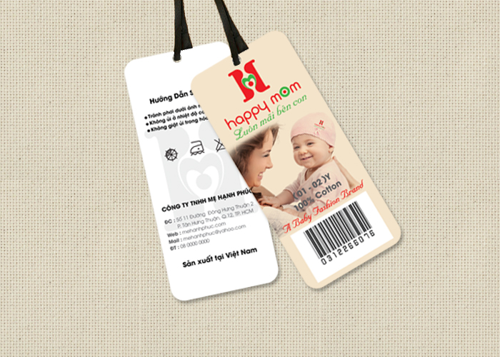 Happy Mom - Thiết kế logo, nhận diện thương hiệu thời trang mẹ và bé Happy Mom