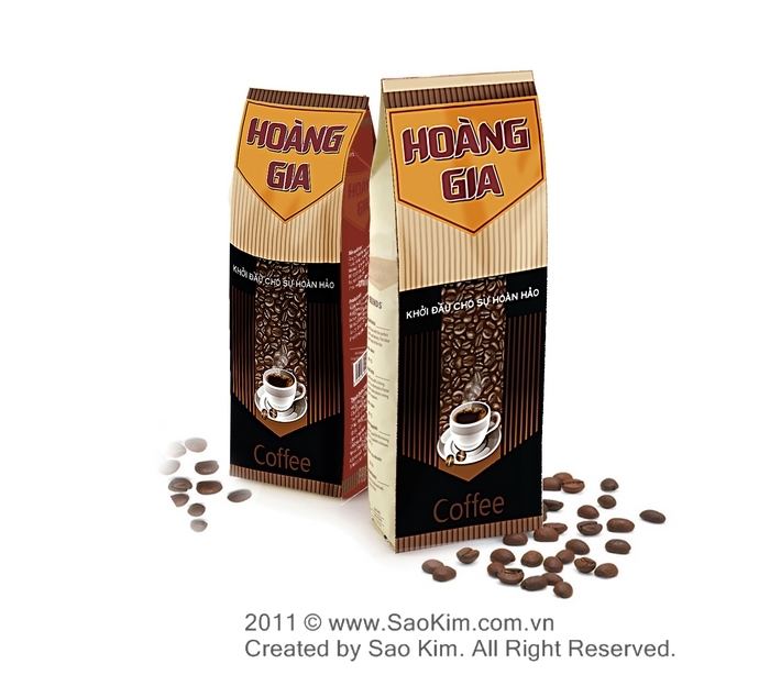 HOÀNG GIA ĐẠT - Thiết kế bao bì sản phẩm cà phê Hoàng Gia