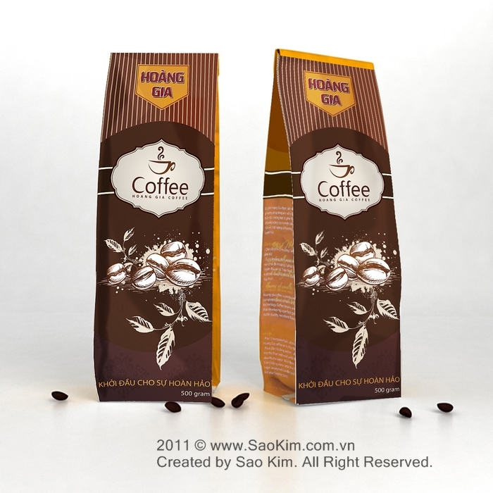 HOÀNG GIA ĐẠT - Thiết kế bao bì sản phẩm cà phê Hoàng Gia